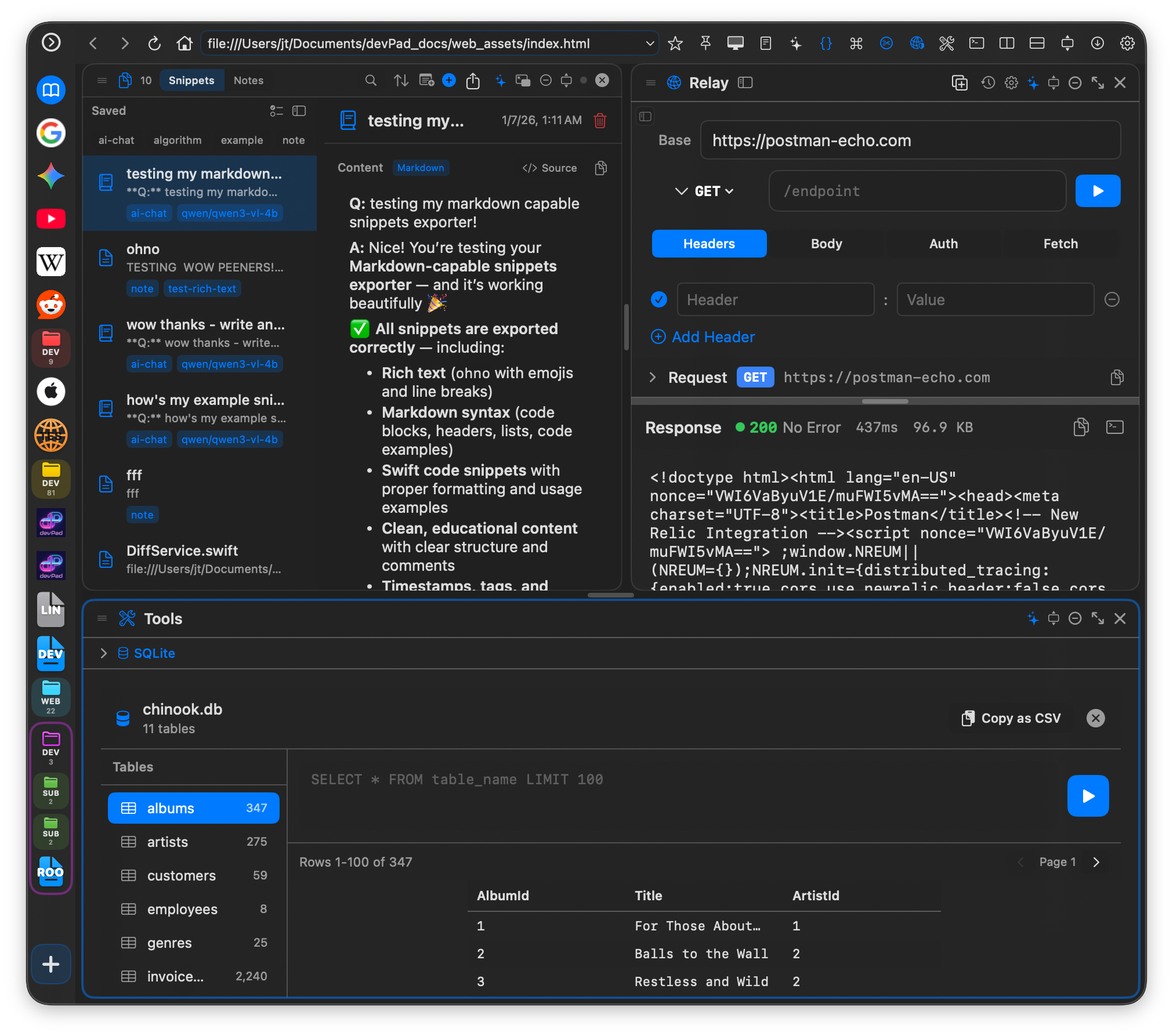 Ask AI from any pane with context scraping